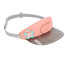 Casquette à visière ventilateur USB sans pales rose, taille L, 300 mAh