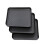 9Pcs Black Plastic Feeding Plate and Shoes Storage Tray Multipurpose 2