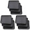 9Pcs Black Plastic Feeding Plate and Shoes Storage Tray Multipurpose 3