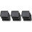 9Pcs Black Plastic Feeding Plate and Shoes Storage Tray Multipurpose 5