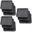 9Pcs Black Plastic Feeding Plate and Shoes Storage Tray Multipurpose 7