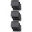 9Pcs Black Plastic Feeding Plate and Shoes Storage Tray Multipurpose 8