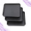 9Pcs Black Plastic Feeding Plate and Shoes Storage Tray Multipurpose 11