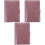 3Ensembles Budget Rose PVC Avec Zippées Pour 4