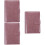 3Ensembles Budget Rose PVC Avec Zippées Pour 8