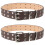 2Pièces Ceinture Punk PU Fer Confortable 5