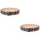 2Pièces Ceinture Punk PU Fer Confortable 6
