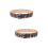 2Pièces Ceinture Punk PU Fer Confortable 7