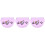 3Pièces Étuis Silicone Pour Appareils Orthodontiques Violet 5