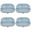 4Pcs Non-Slip Silicone Divided Plates with Suction Cup for Elderly 7