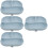 4Pcs Non-Slip Silicone Divided Plates with Suction Cup for Elderly 9