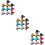 30Pcs Bell Assorted Color Loud Sound Easy Install Bell 9