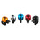 30Pcs Bell Assorted Color Loud Sound Easy Install Bell 11