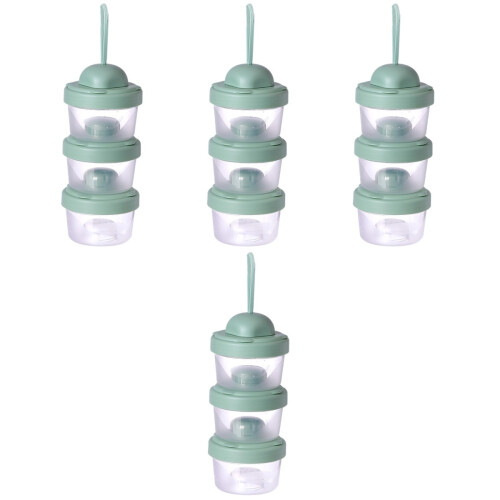 24Pcs Leak Proof Container Portable Green Storage Box 2
