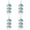 24Pcs Leak Proof Container Portable Green Storage Box 5