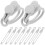 40Pcs Multi-Functional Grey Silicone Cable Straps Reusable for Home 3