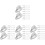 40Pcs Multi-Functional Grey Silicone Cable Straps Reusable for Home 4