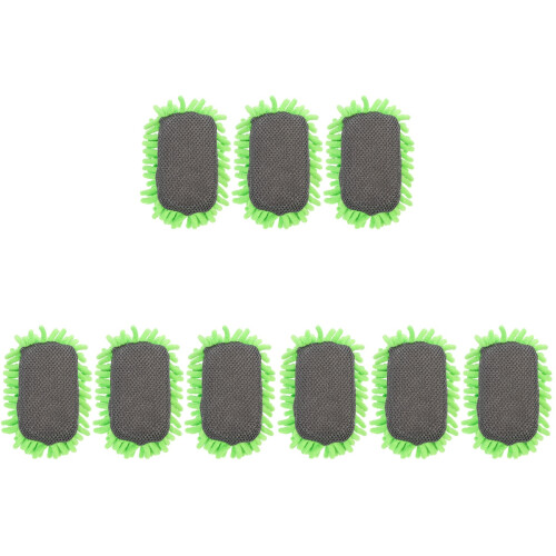9Pièces Éponge Nettoyante Vert Efface Tableau École 1