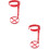 2Pièces Support Mural Extincteur Rouge Durable Pour Bateau 7