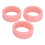 3 Pack Pink Silicone Ring Covers Size 6-10 14
