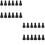 24Pcs Multi-Use Black Glass Pipette Droppers for Liquid Extraction 6