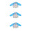 3Pièces Tablier Dessin Enfants Ajustable Polyester Étanche 9