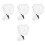 4Pièces Perruques Blanches Juge Cosplay Décoration 3