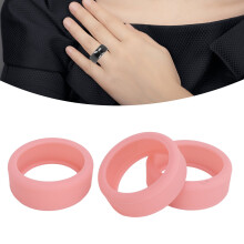 3PCS Pink Ring Covers for Smart Ring Safety