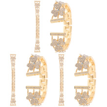 3Pièces Bracelet Montre Ajustable Trèfle Style Élégant