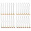 28Pièces Pendentifs Style Tambour Africain Chic 1