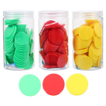 300Pièces Marqueurs Ronds En Plastique Colorés Pour Cours De Maths