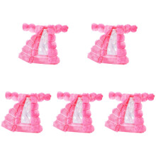 5Ensembles Vêtements Rose En Peluche Tenues Adorables