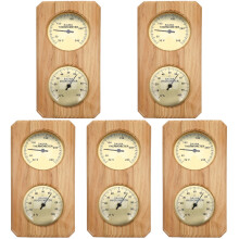 5Pièces Thermohygromètre Suspendu Sauna Pratique Durable Multi Couleur