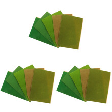 15Pièces Gazon Synthétique Décoratif Nylon Coloré Tapis DIY Paysage