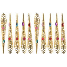 10Pièces Griffes D'ongles En Aluminium Pour Fête Et Costume