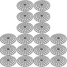 18Pièces Supports Pour Pots De Fleurs Extérieurs En Plastique Noir