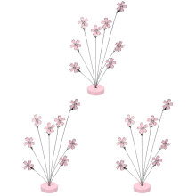 3Pièces Support Photo Rose Métal Décoration Table Multifonction
