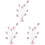3Pièces Support Photo Rose Métal Décoration Table Multifonction 1