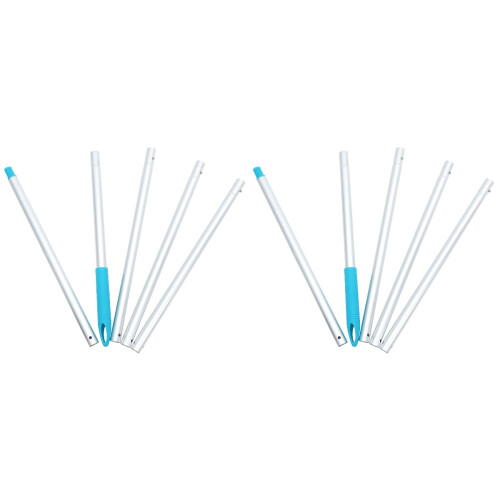 2Pièces Perche Extensible En Acier Pour Changer Ampoules Haut Plafond