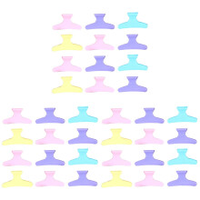 72Pcs Non-Slip Salon Hair Clips Assorted Color Durable Plastic
