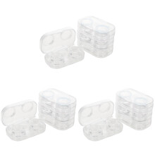 12Pièces Boîtes Rangement Lentilles Silicone Étanchéité Assortie