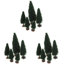 45Pièces Mini Arbres Verts Pour Décor De Train, Paysage Maquettes