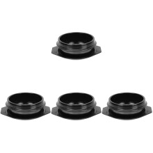 4Pièces Casseroles Noires Céramique Plateau Pour Cuisine