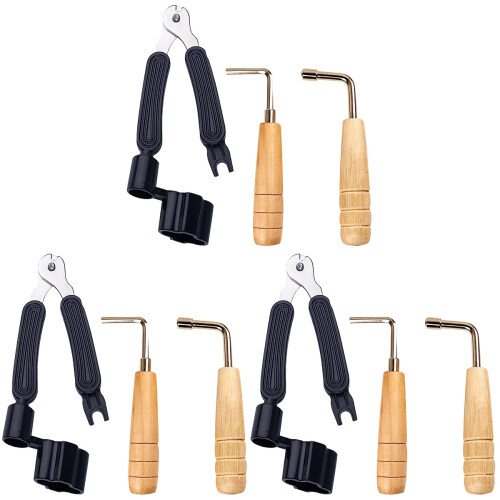 3Ensembles Kit Accessoires Multicolores Pour Réparation Guitare