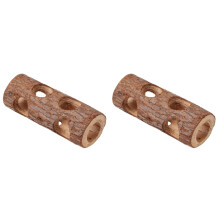 2Pièces En Bois Pour Petits Animaux Coffre Tunnel De Jeu Café