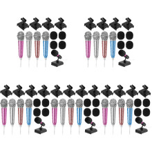 20Ensembles Mini Microphones Pour Pièce Téléphone Couleurs Variées