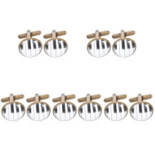 10Pièces Boutons De Manchette Motif Piano Élégant