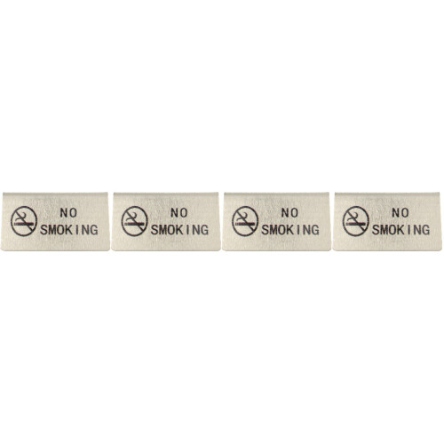 4Pièces Panneaux Table Inox Anti Fumer Usage Public Multi Couleurs 2