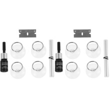 2Ensembles Kit Réparation Éclats Pare- En ABS Et Acier Pour Auto