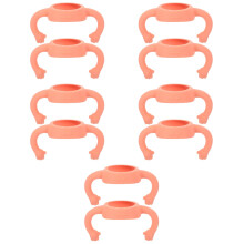 10Pcs Silicone Baby Bottle Handles for Infant Toddler Pink